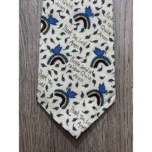 Dartha's Design Men's Please Send A Rainbow Quick Amen Print‎ Tie